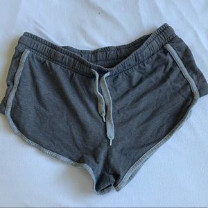 Grey booty shorts